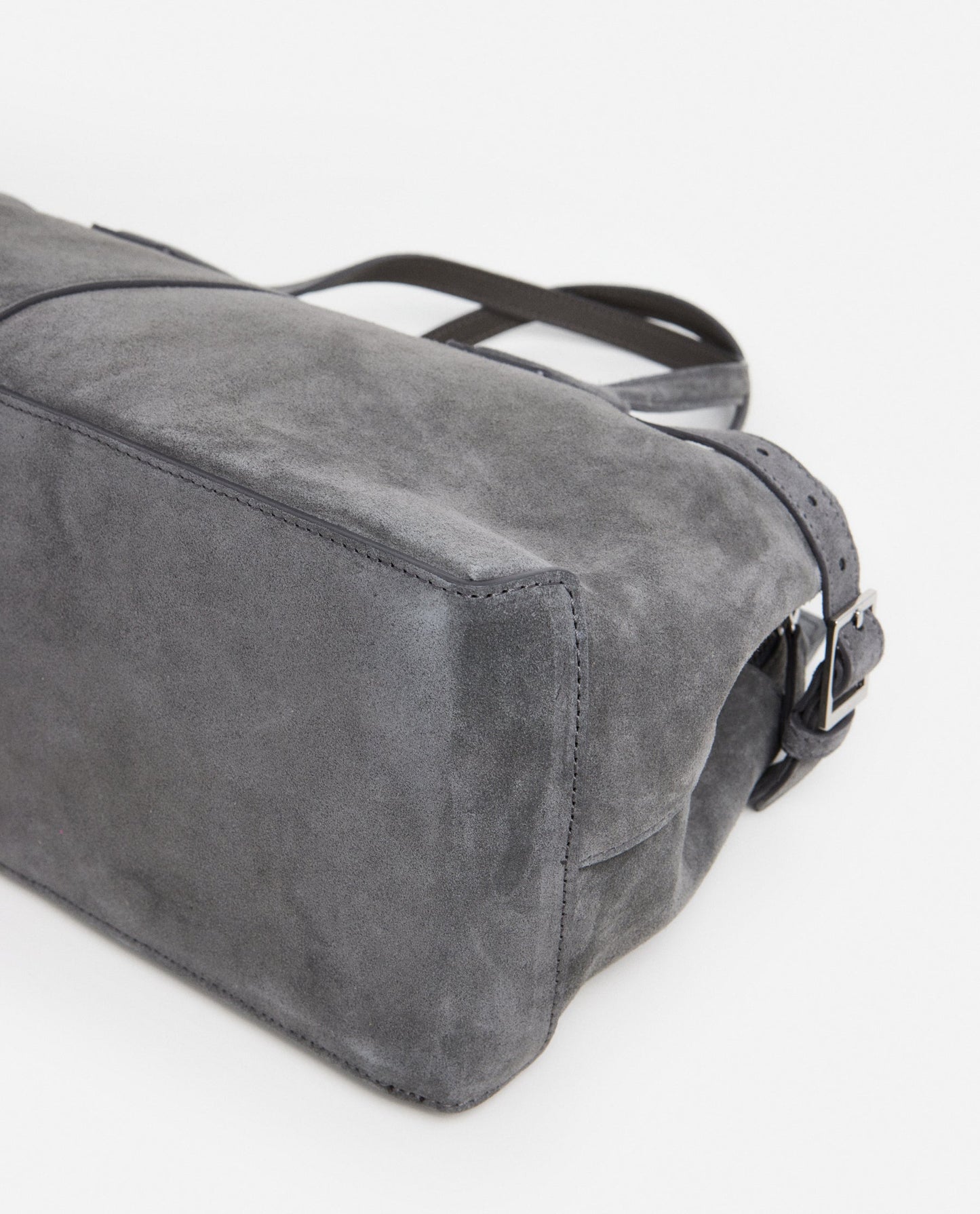 Lisa Bowler Bag Suede Stone Grey