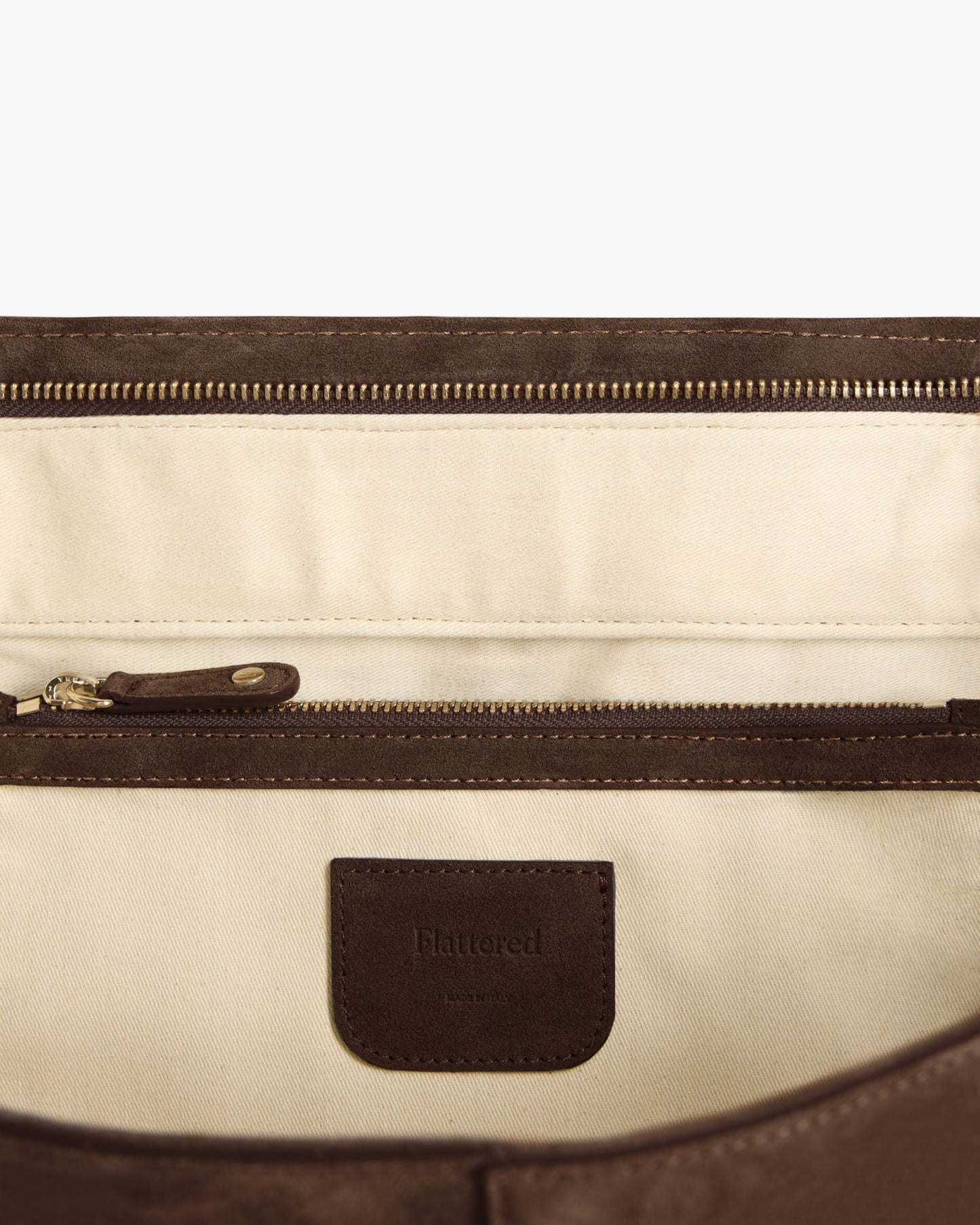 Lisa Bowler Bag Suede Chocolate