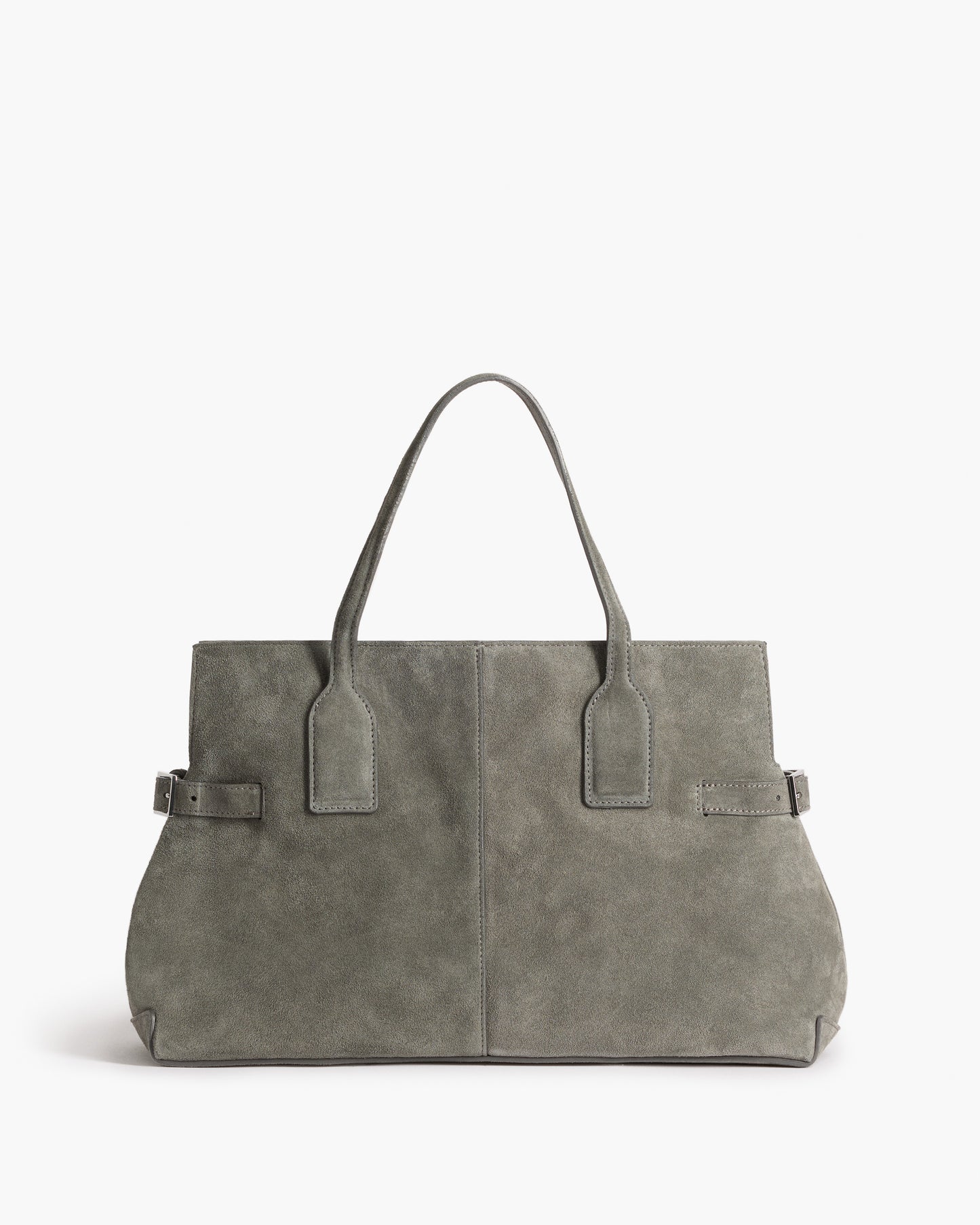 Lisa Bowler Bag Suede Stone Grey