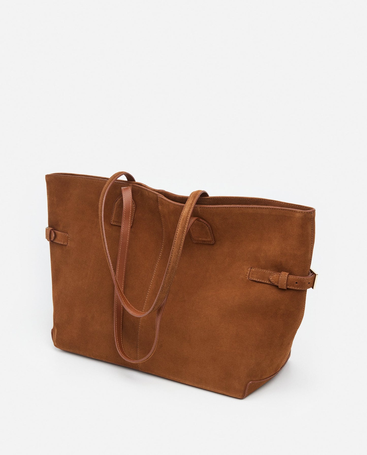 Lesley Tote Bag Suede Bourbon