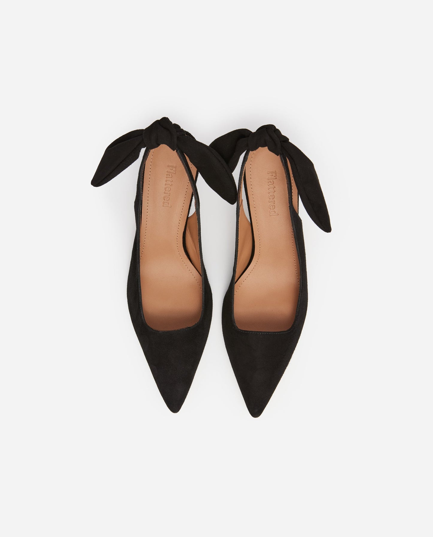 Franchesca Bow Suede Black