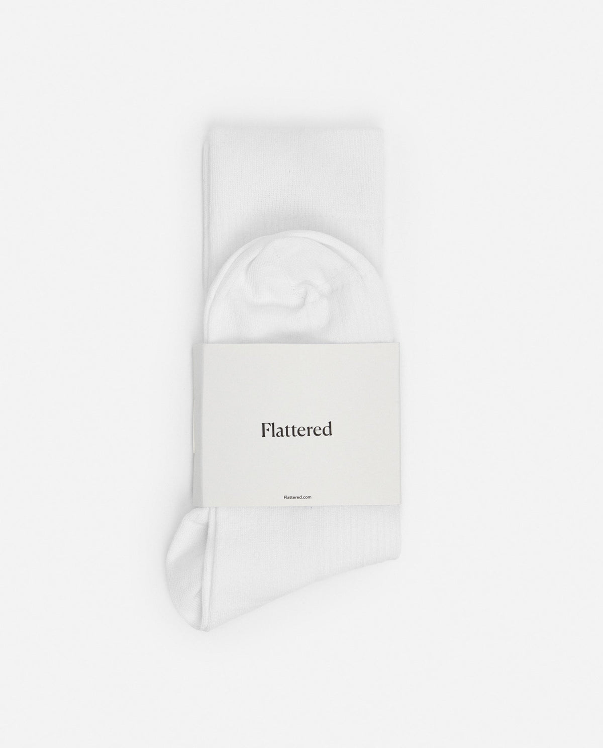 Flattered Sock Cotton White