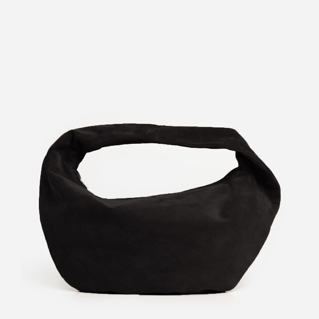 Alva Shoulder Bag Suede Black