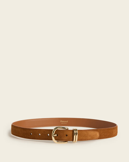 Beatrice Belt Suede Bourbon