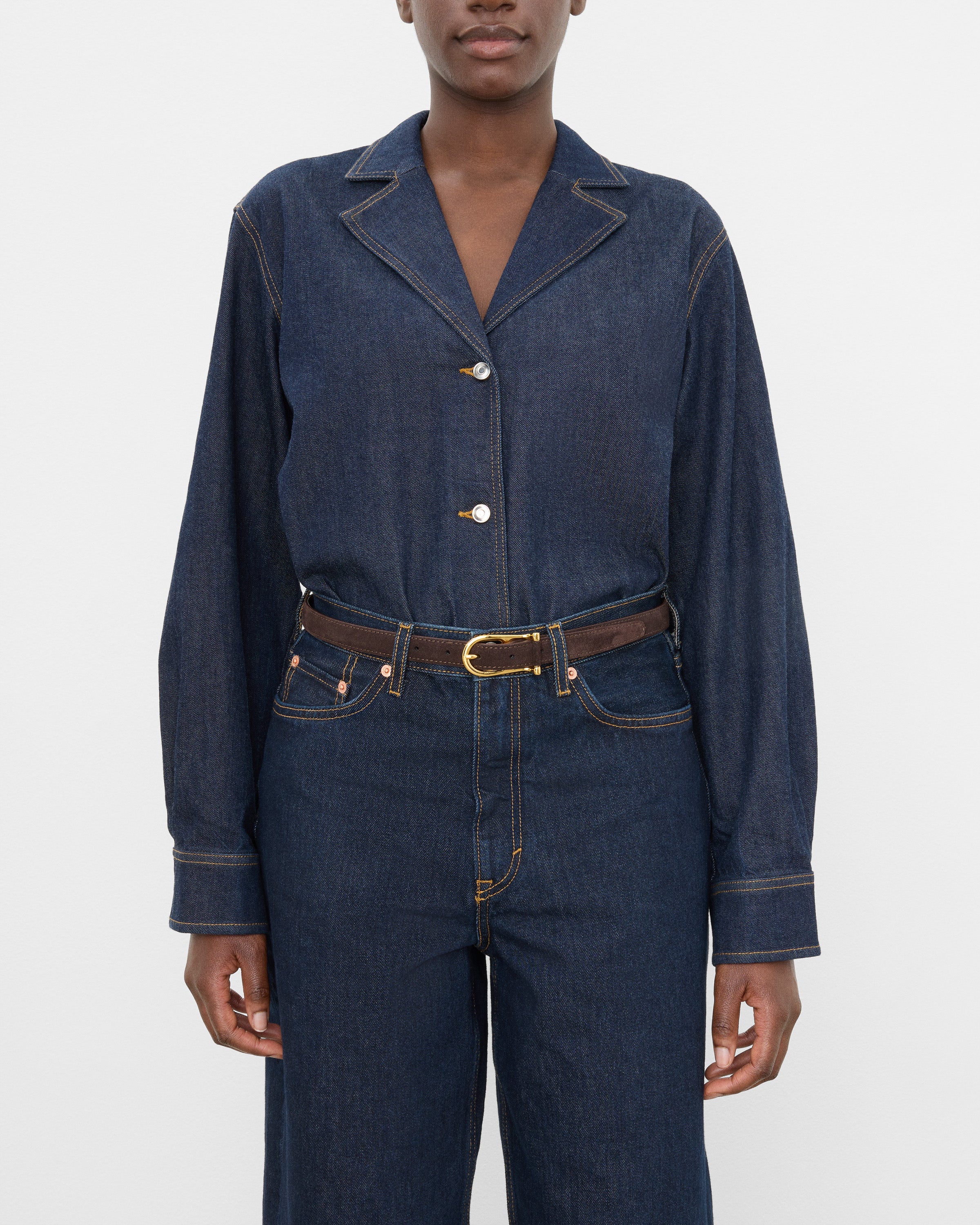 Betty Belt Suede Chocolate