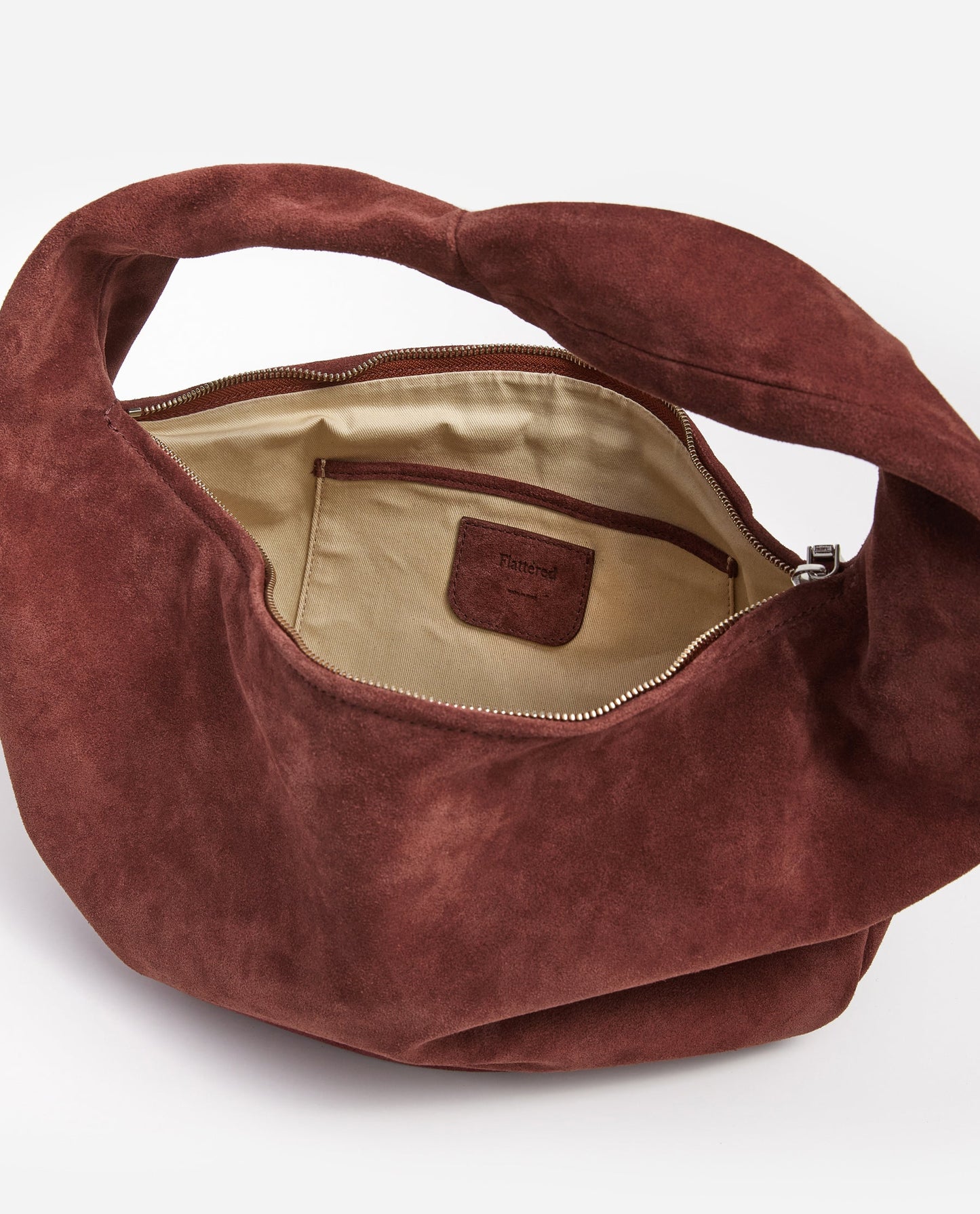 Alva Shoulder Bag Suede Rust