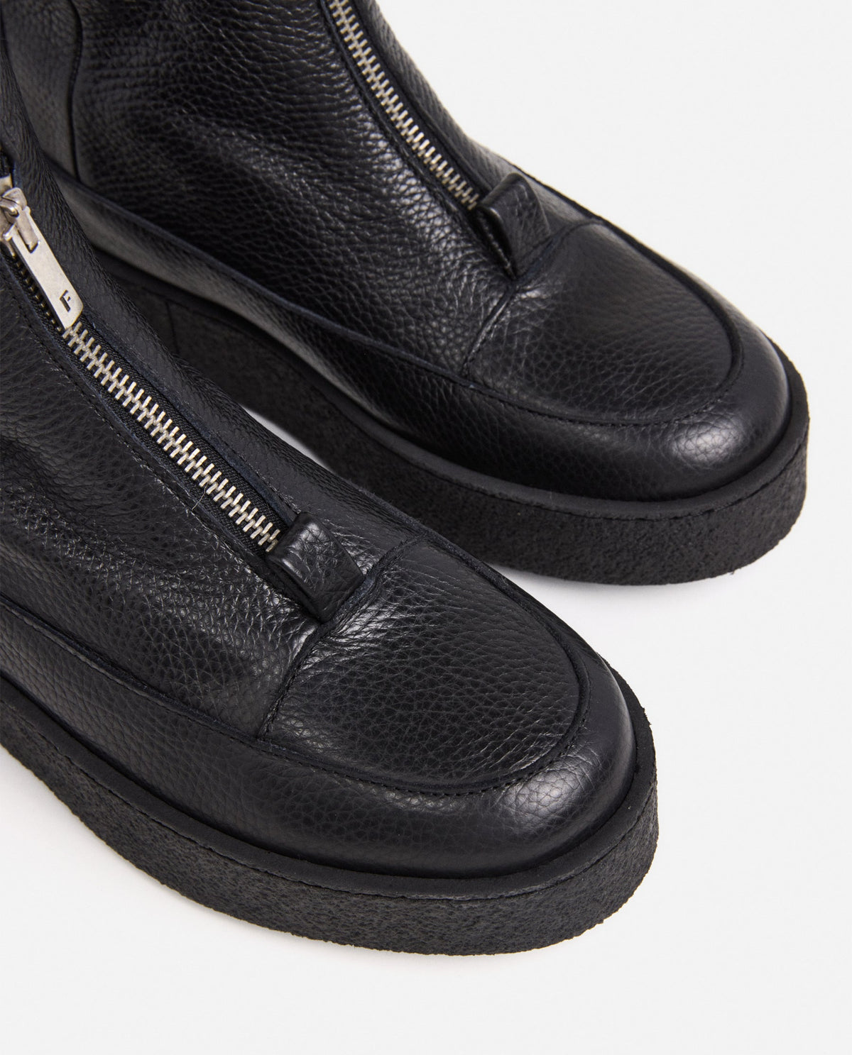 Amelia Grained Leather Black