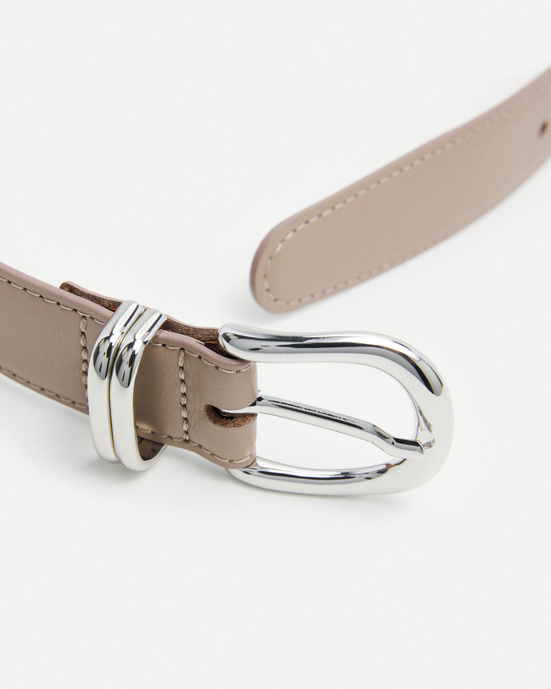 Beatrice Belt Leather Taupe