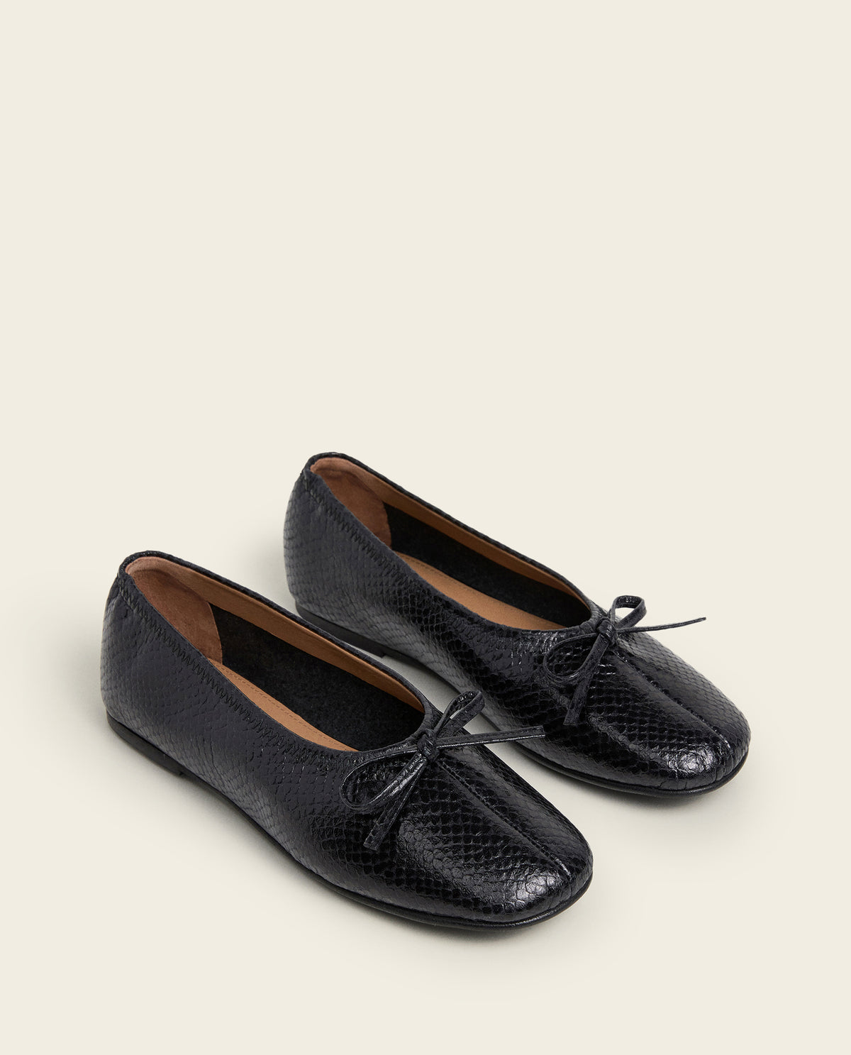 Blaise Snake Leather Black