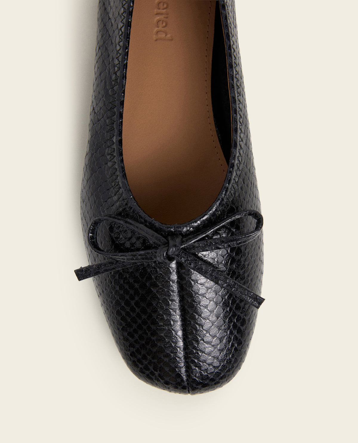 Blaise Snake Leather Black
