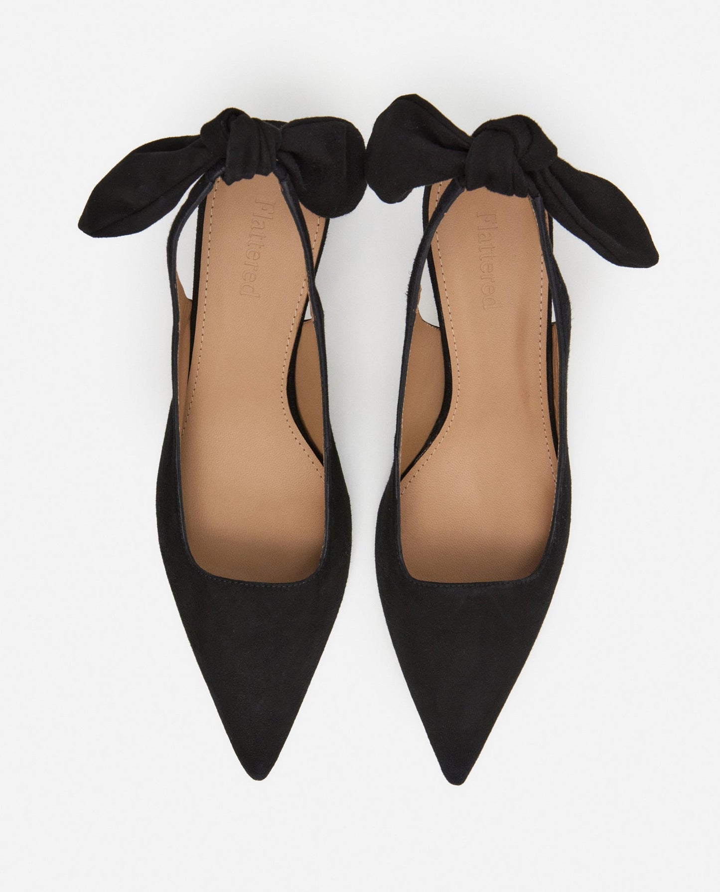 Franchesca Bow Suede Black