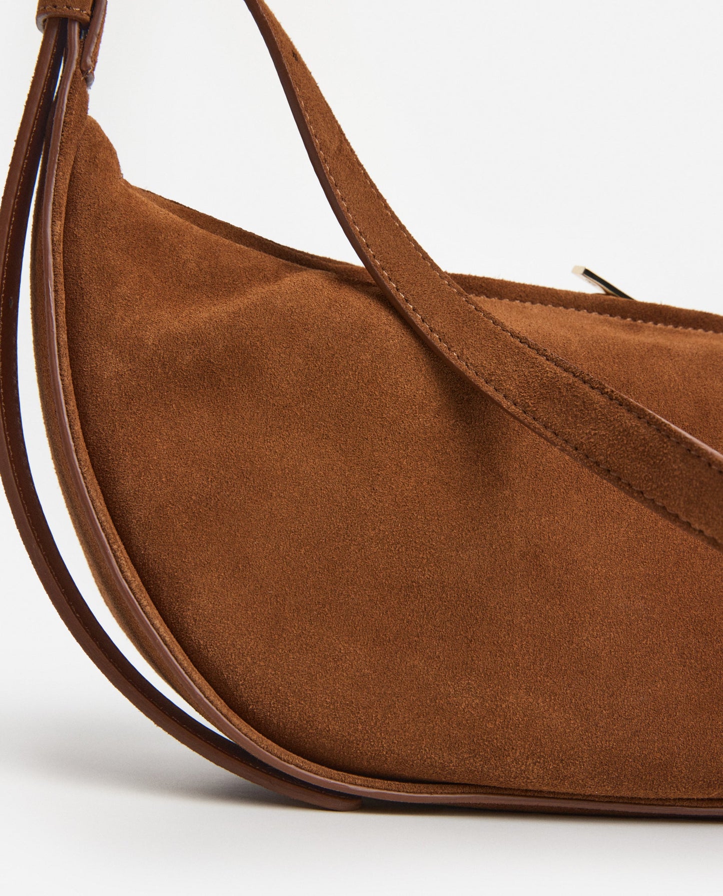 Irma Shoulder Bag Suede Bourbon