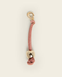 Kate Keyring Suede Blush Pink