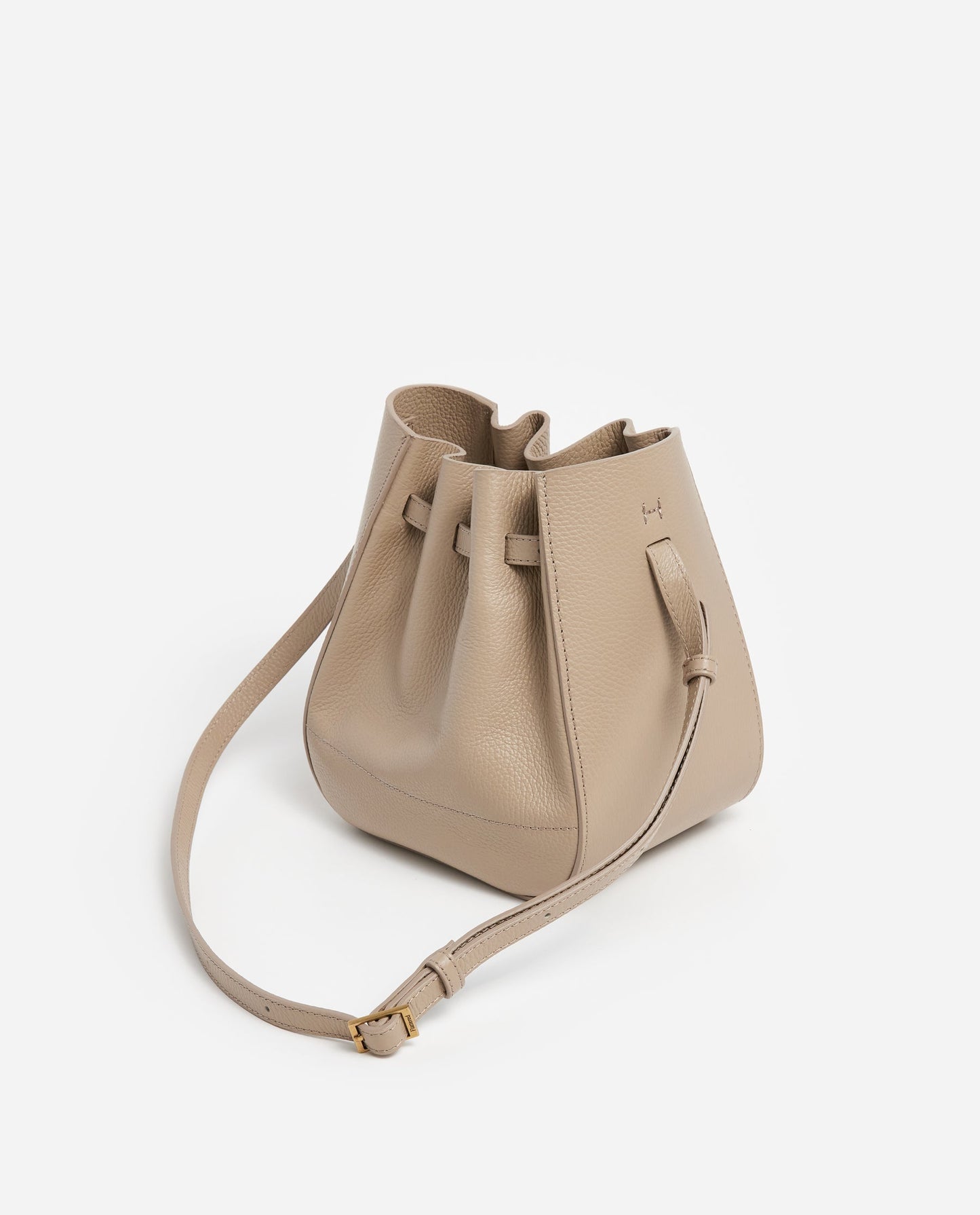 Bo Mini Bucket Leather Taupe