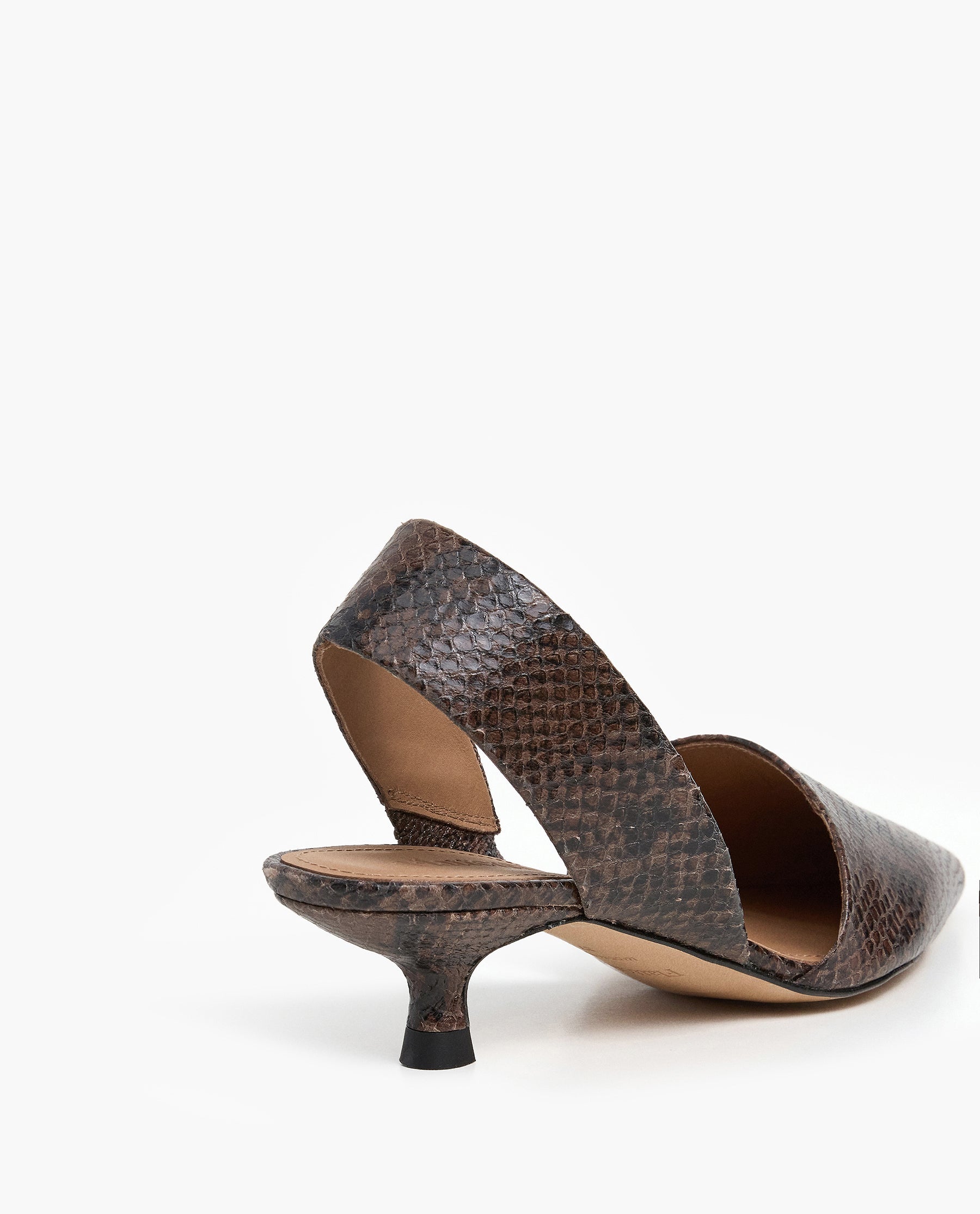 Ninni Leather Chocolate Snake