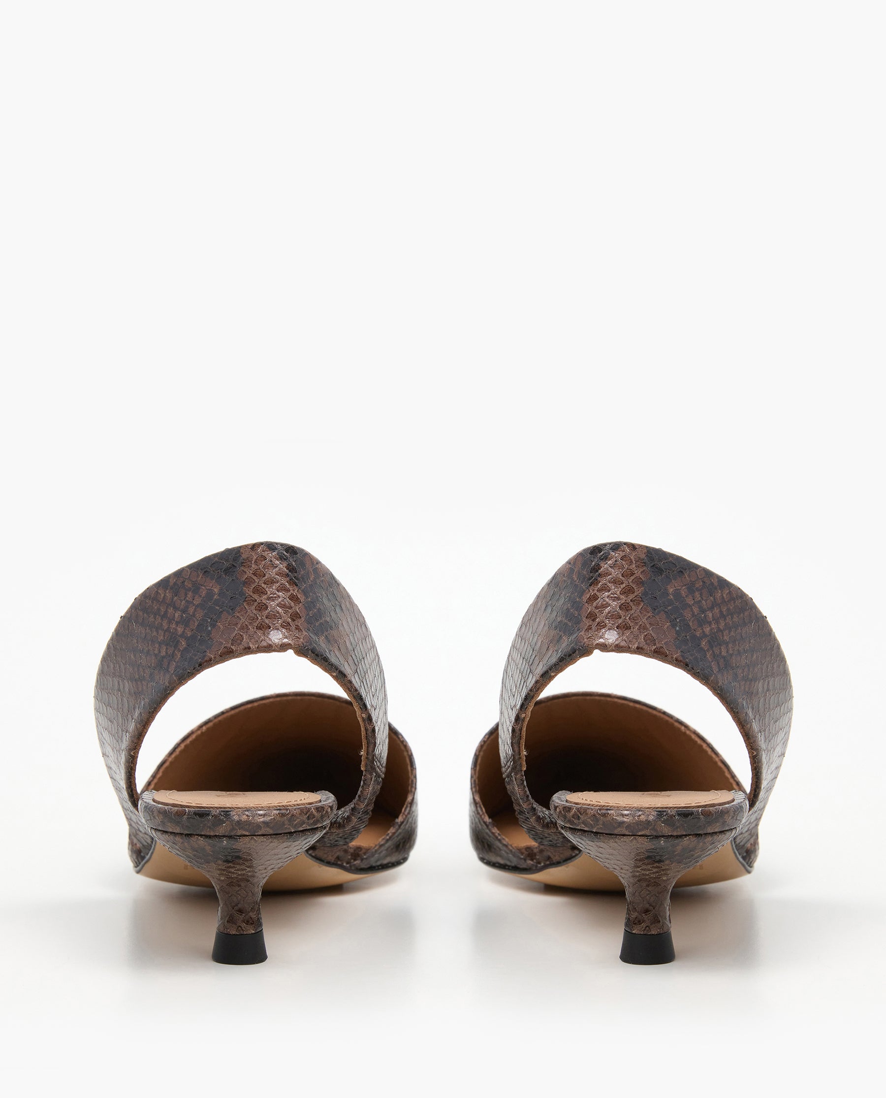 Ninni Leather Chocolate Snake