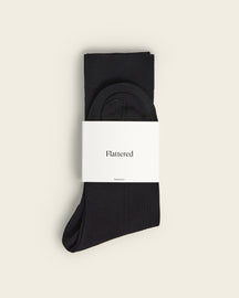 Flattered Sock Cotton Black