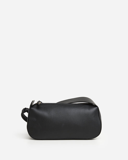 Tuna Shoulder Bag Leather Black