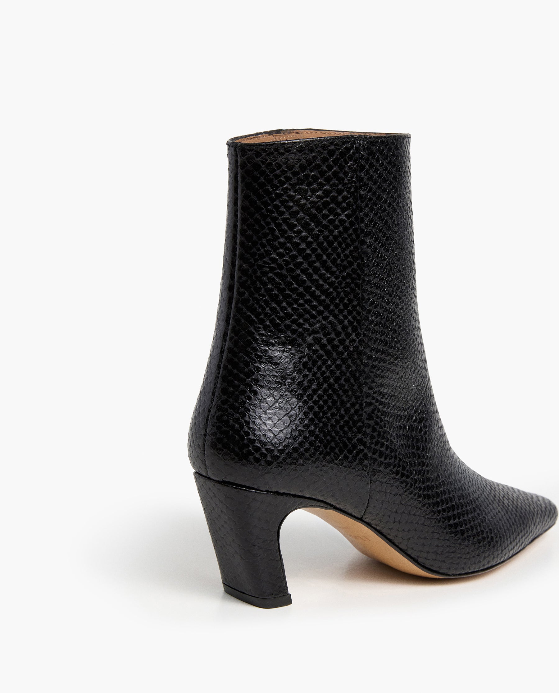 Xena Leather Black Snake Embossed