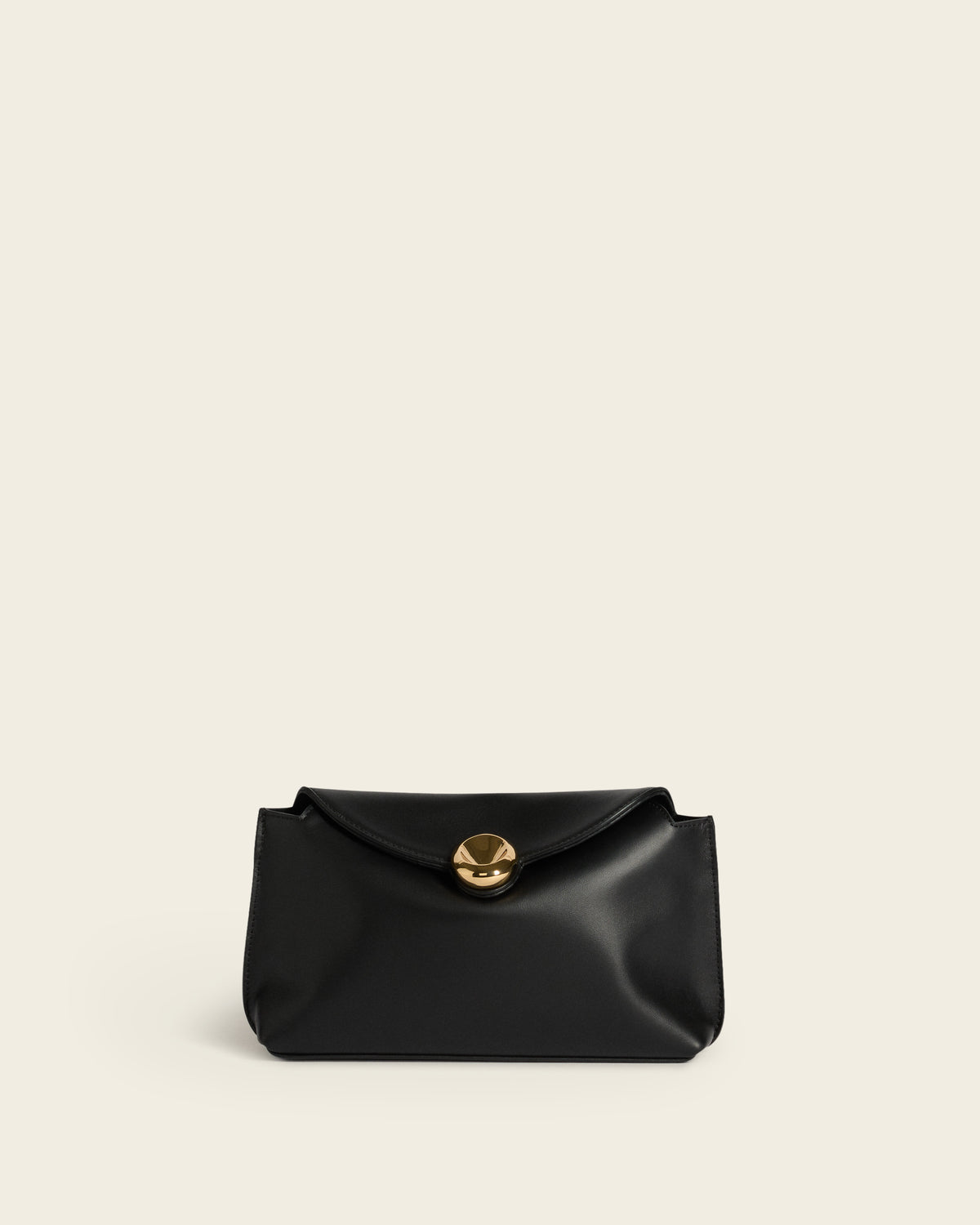 Gaia Clutch Leather Black