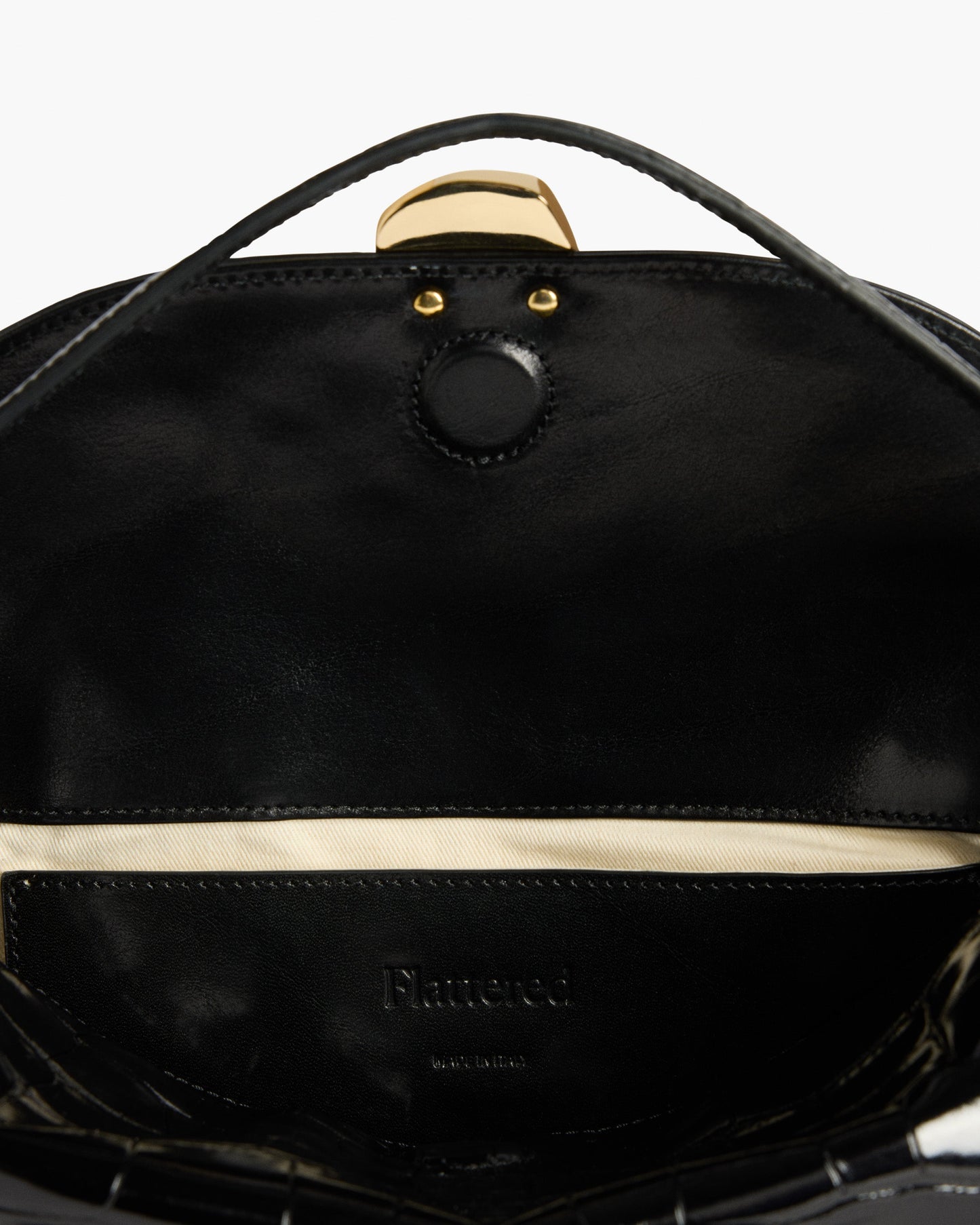 Hanna Grande Bag Leather Croco Black