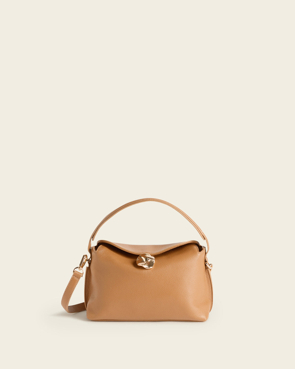 Hanna Mini Bag Grained Leather Cognac