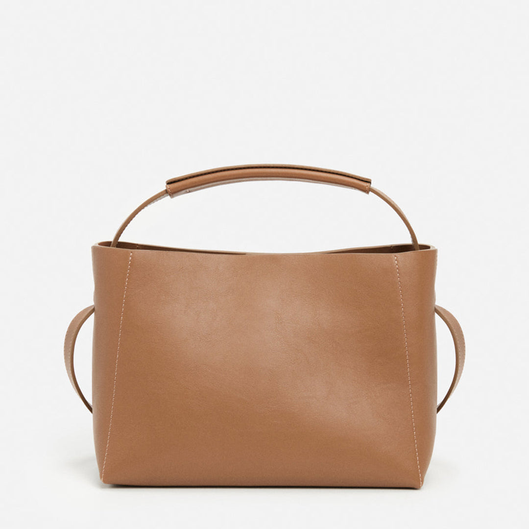 Hedda Midi Handbag Leather Nut