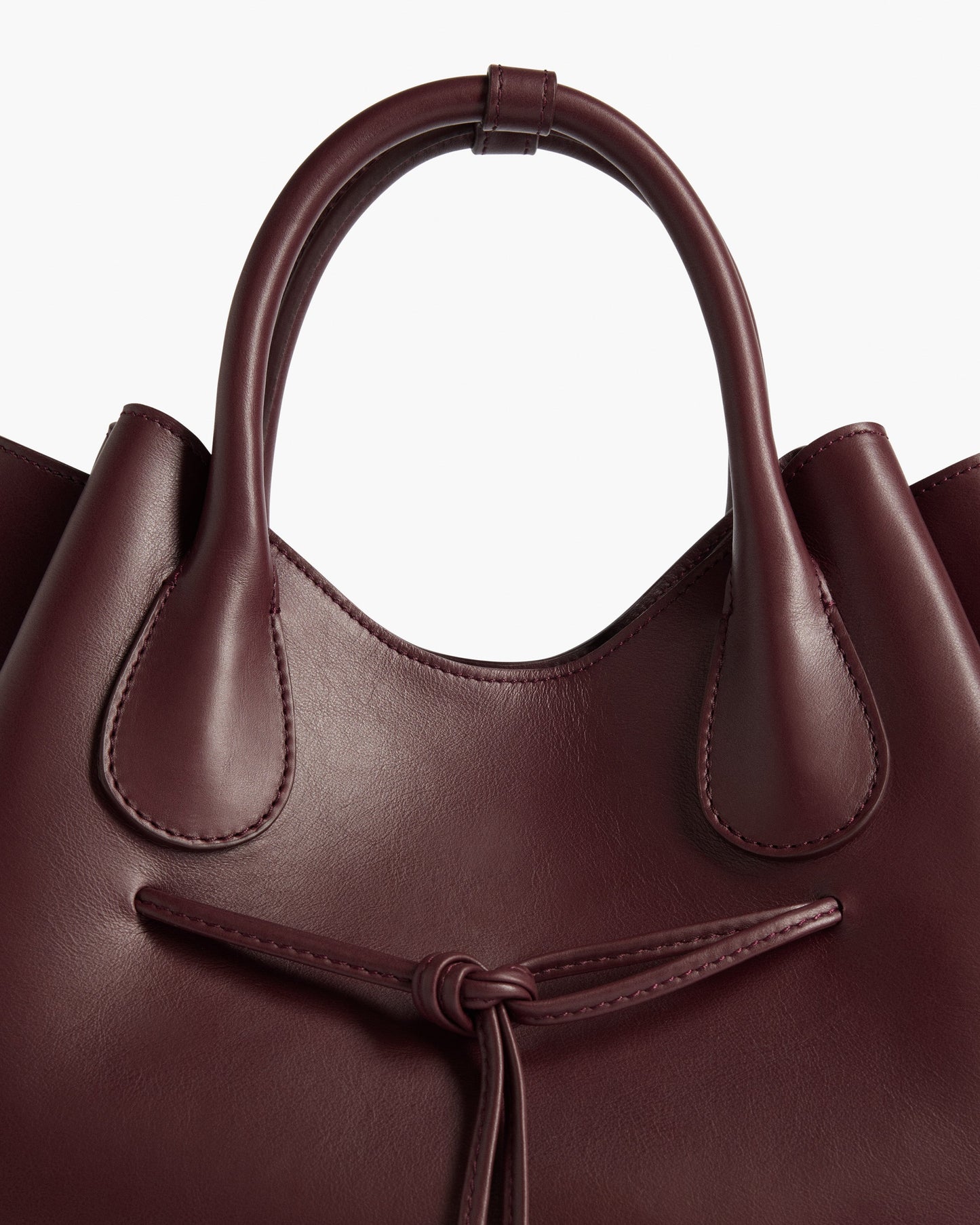 Maris Tote Bag Leather Burgundy