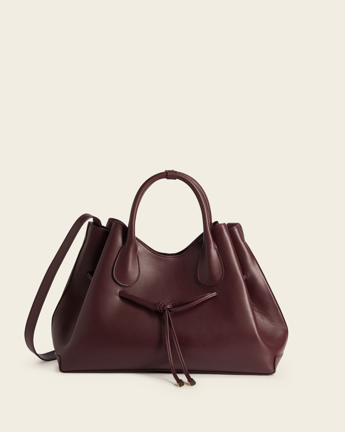 Maris Tote Bag Leather Burgundy